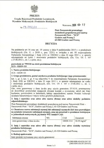 ПОЛЬСКИЙ ОЗОНАТОР ДЛЯ КОНДИЦИОНЕРА ОЗОНА ГЕНЕРАТОР 15