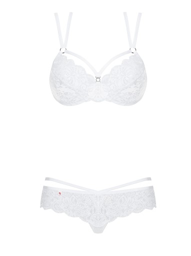 860-SET-2 комплект нижнего белья белого цвета S/M Obsessive