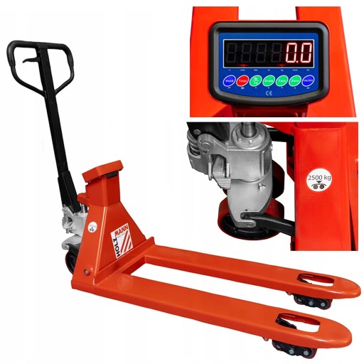 ГРУЗОВИК С ВЕСОМ РУЧНОГО PALLER 2,5 Т HOLZMANN HUB25KG 2500 KG