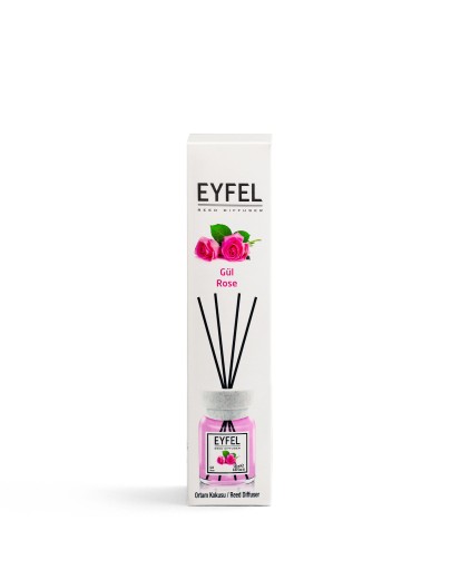 RÓŻA EYFEL SZKLANY DYFUZOR Z PATYCZKAMI 120 ML PIĘKNY ZAPACH