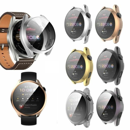 СИЛИКОНОВЫЙ МЕТАЛЛИЧЕСКИЙ КОРПУС ДЛЯ HUAWEI WATCH 3 – ЦВЕТА