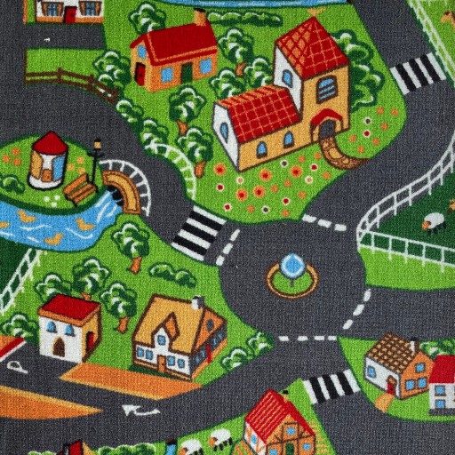 КОВЕР ДЕТСКИЙ 300х200 PINK TOWN STREETS