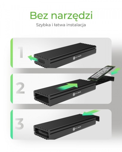 Корпус твердотельного накопителя NVMe/SATA M.2 2230/2242/2280