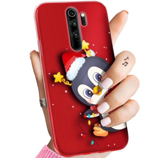ЧЕХОЛ ДЛЯ XIAOMI REDMI ПРИМЕЧАНИЕ 8 PRO РОЖДЕСТВЕНСКИЕ УЗОРЫ ЧЕХОЛ С РОЖДЕСТВЕНСКИМ ПИНГВИНОМ