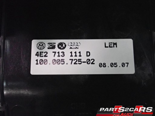 4E2713111D РАМКА РЫЧАГА ПЕРЕКЛЮЧЕНИЯ ПЕРЕКЛЮЧЕНИЯ AUDI A8 D3