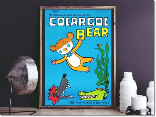 COLARGOL BEAR ретро винтажные постеры спокойной ночи! ударять