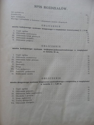 MOSTY DREWNIANE Kolejowe Drogowe, Pszenicki 1930
