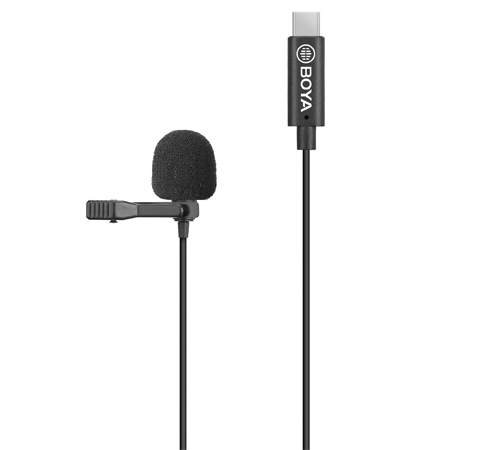 Boya BY-M3 — петличный микрофон с разъемом USB-C