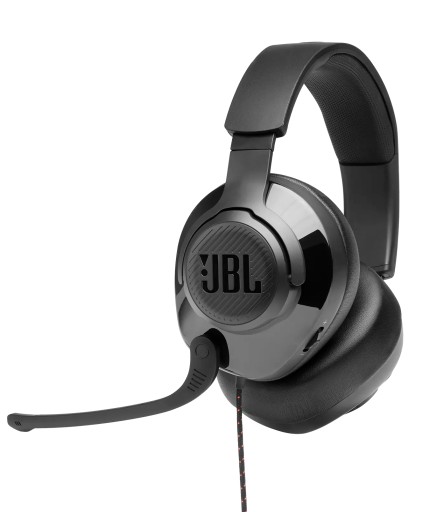 КРУГЛЫЕ НАУШНИКИ JBL QUANTUM 200 С МИКРОФОНОМ, ЧЕРНЫЕ 100% ОРИГИНАЛ