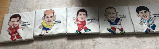 Футбольный защитник Messi Ronaldo для комнаты мальчика, 5 модулей, 200 см