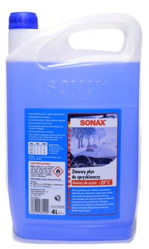 Зимняя жидкость для омывателя ветрового стекла SONAX -20°C