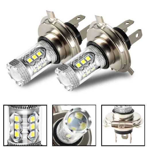 CREE LED H4 HB2 Лампа Лампа 8000лм 6500К 2шт
