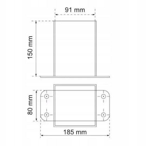 Соединитель настенно-поворотный 90x90 мм 90° зеленый
