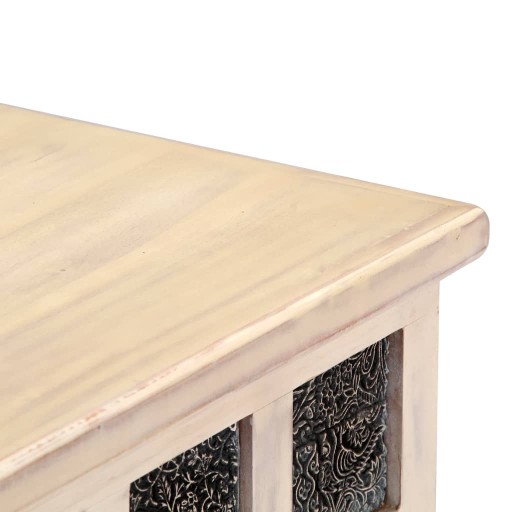 БЕЛАЯ КОРОБКА 110X40X45СМ ИЗ ДЕРЕВА АКАЦИИ