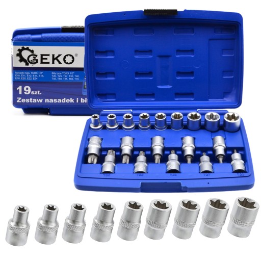 НАБОР КЛЮЧЕЙ И НАСАДОК TORX 1/2