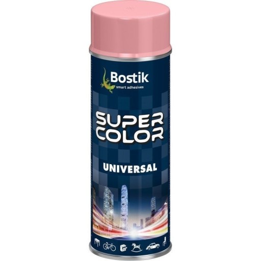 Lakier w sprayu Bostik Super Color jasnoróżowy 400 ml