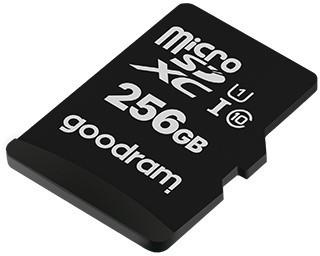 Карта памяти GOODRAM microSD 256 ГБ CL10 UHS I + адаптер