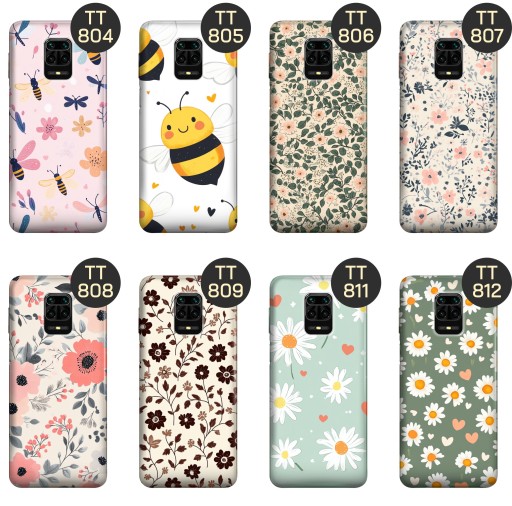 ETUI DO XIAOMI REDMI NOTE 9 PRO / 9 PRO MAX / NOTE 9S WZORY WIOSNA KWIATY