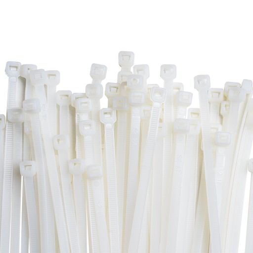 CABLE CLAMPS для кабелей TRICTICKS белый сверхпрочный 4,8 x 250 мм 100 шт.