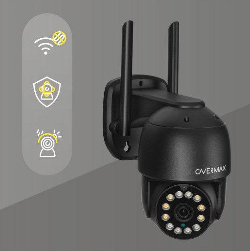 3x KAMERA ZEWNĘTRZNA OBROTOWA 25s LAN 12 DIOD LED IP66 WIFI FULL HD 4x ZOOM