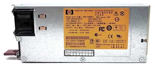 HP DL380 G6 G7, DPS-750RB A, HSTNS-PD18, 750 Вт
