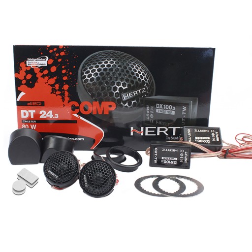 Колонки Твитеры HERTZ DT24.3 80W Свистит Шипит ВЧ + Кроссоверы
