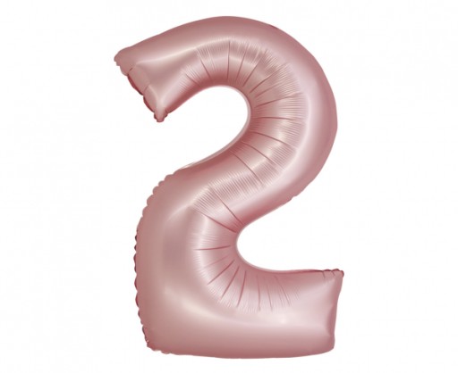 Balon foliowy Smart Cyfra 9 j. różowa matowa 76 cm