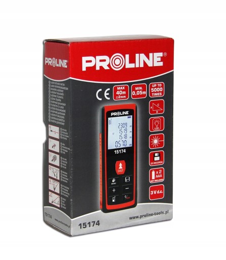 Dalmierz laserowy 40m, ce, proline