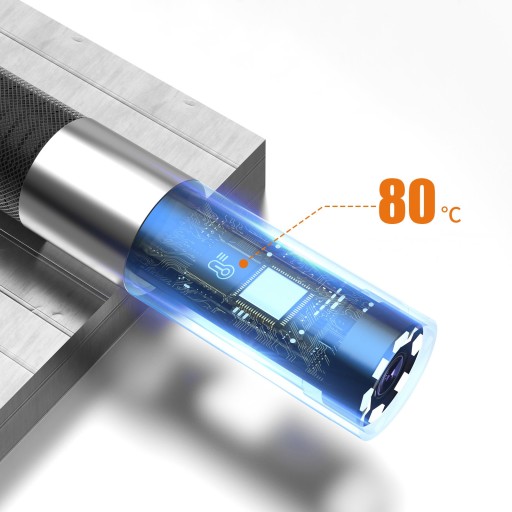 ИНСПЕКЦИОННАЯ КАМЕРА ЭНДОСКОП ВРАЩАЮЩАЯСЯ ГОЛОВКА 360° LED 1 м 32 ГБ SD IP67 3,9 мм