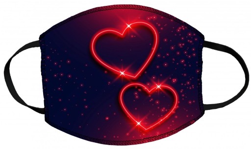 Маска многоразовая с принтом 60°C VALENTINE'S DAY 57