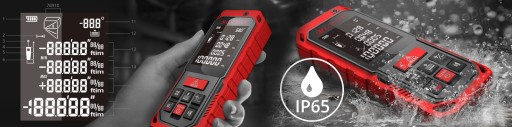 ЛАЗЕРНЫЙ ДАЛЬНОМЕР ЦИФРОВОЙ ДАЛЬНОМЕР 60 МЕТРОВ Водонепроницаемый IP65 ЖК-дисплей