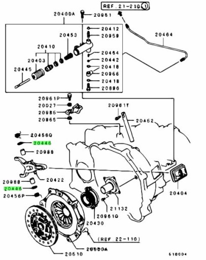 Сальник пружины сцепления OEM Mitsubishi Lancer EVO 7 8 9 10