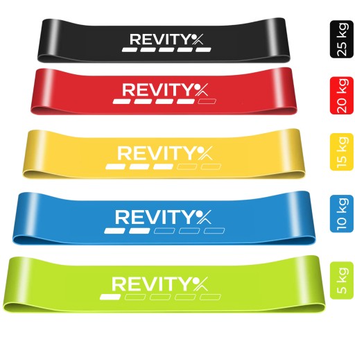 ZESTAW 4 GUM DO ĆWICZEŃ POWER BAND + 5 GUM TAŚM OPOROWYCH MINI BAND PREMIUM