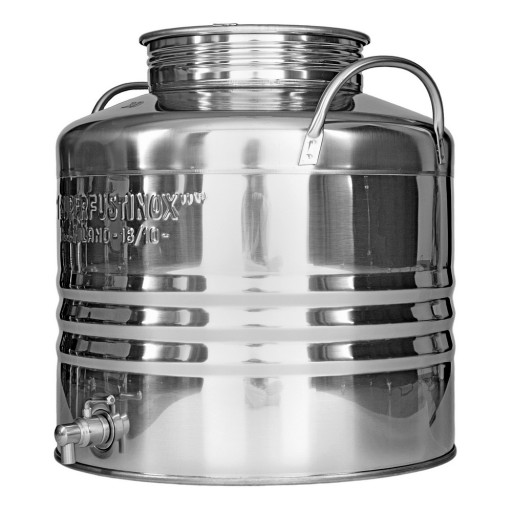 BECZKA bańka ANTAŁEK ze stali INOX 30L z kranem na wodę olej bimber ocet