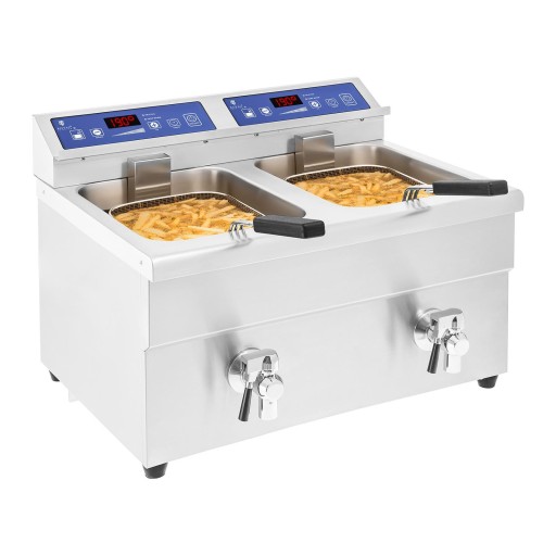 Двойная индукционная фритюрница 7000 Вт 230 В Royal Catering 2x 10 л