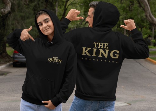 Комплект с капюшоном для пар, подарок King Queen