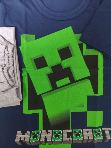 ДЕТСКАЯ ПИЖАМА размер 122 MINECRAFT / Хлопок 100%