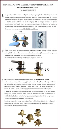 Смеситель 3 функции 10 см/100 мм MIXER для душевой кабины с гидромассажем