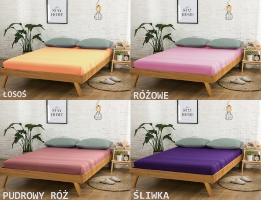 Prześcieradło JERSEY z gumką 160x200 POLSKIE GRUBE