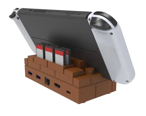 Stacja dokująca 5w1 4K HDMI Nintendo Switch OLED USB C RJ45 USB 3.0 MARIO