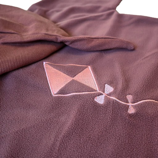 Флисовый комбинезон для девочки Ducksday, Dark Rose/Pink 110-116