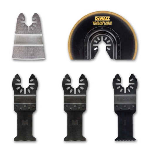 Zestaw brzeszczotów do drewna, PVC 5szt.DeWALT