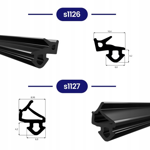 Оконный уплотнитель ПВХ гибкий черный EPDM ALUPLAST S-1559 300mb