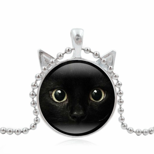 Цепочка свитера с драгоценными камнями Cat Face Time