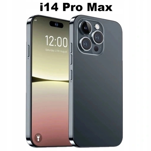 Смартфон I14 Pro MAX 6 с 7-дюймовым экраном Face ID и двумя SIM-картами.