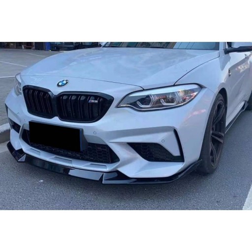 ПЕРЕДНИЙ СПЛИТЕР BMW M2 F87 ЧЕРНЫЙ ГЛЯНЦЕВЫЙ