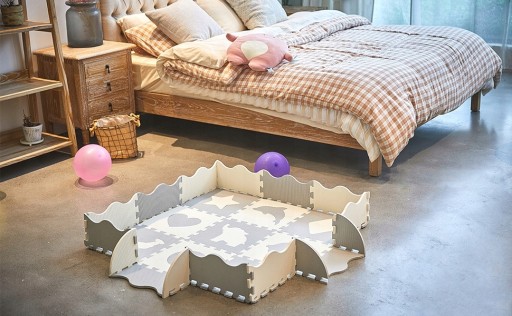 MATA PIANKOWA PUZZLE PIANKOWE EDUKACYJNE DLA DZIECI GRUBA SKŁADANA KOJEC