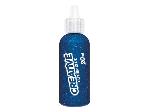 KLEJ W PŁYNIE Z BROKATEM CREATIVE 20ml NIEBIES MFP
