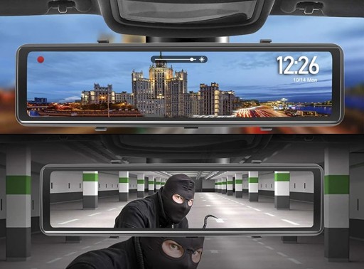 ЗАПИСЫВАТЕЛЬ В ЗЕРКАЛЕ ЗАДНЯЯ КАМЕРА 2K IPS 12 ДЮЙМОВ