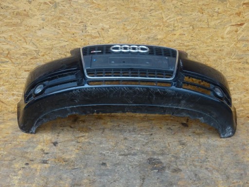 AUDI A4 B7 ПЕРЕДНИЙ БАМПЕР В КОМПЛЕКТЕ ПЕРЕДНЯЯ РЕШЕТКА ГАЛОГЕН LZ9Y
